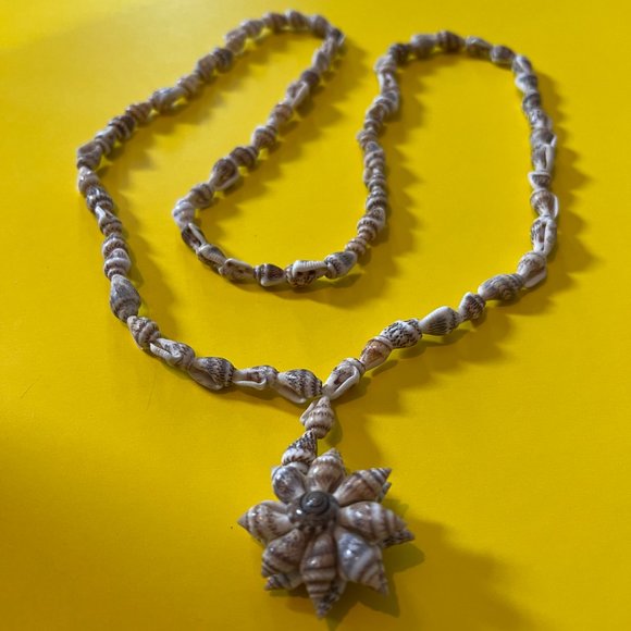 Unique Handmade Seashell Necklace - Picture 3 of 9
